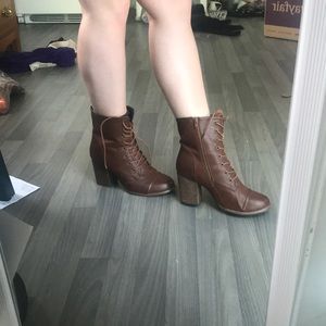 Brown Combat boots